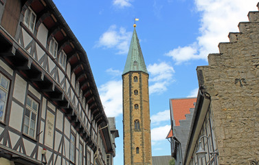 Goslar: Westwerk der  Marktkirche (12. Jh., Niedersachsen)
