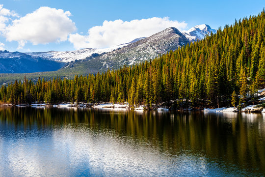 This image was captured at Bear Lake in the Rocky Mountain National Park near Estes Park, Colorado.