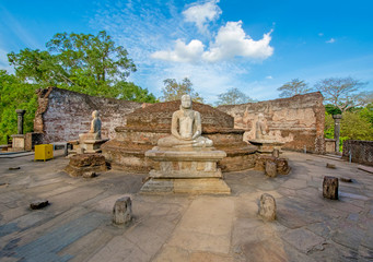 Polonnaruwa  Ancient Vatadage That Is An Ancient Structure Built For Hold The Tooth Relic Of The Buddha	. Polonnaruwa Is The second most ancient of Sri Lankas kingdoms