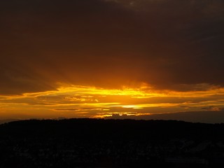 Sonnenuntergang Stuttgart Feuerbach