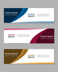 Abstract design banner web template