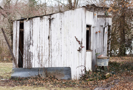 Old  White Shed