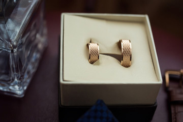 wedding rings lie in a beautiful wedding box, wedding,