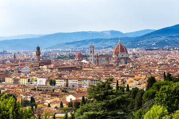 Fototapeta na wymiar Beautiful Scene of Florence, Italy. 