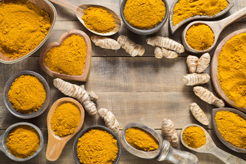Roots and Turmeric Powder - Curcuma longa