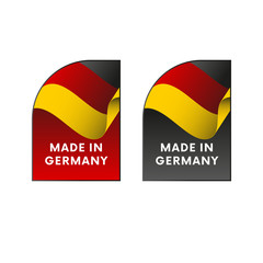 Stickers Made in Germany. Vector illustration.
