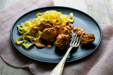 Meatballs Stroganoff