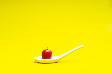 Cereza contra amarillo