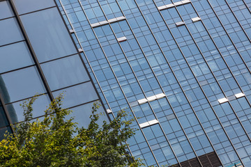 detail shot of modern architecture facade,business concepts,in city of China.