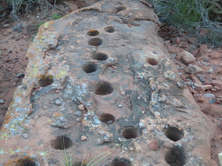 Morteros antiguos usados por aborígenes