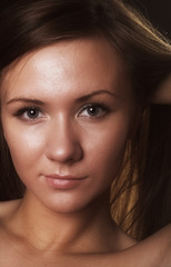 Obraz premium Beautiful face woman