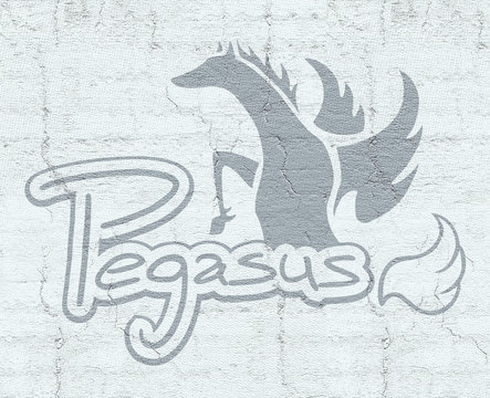 blue pegasus symbol