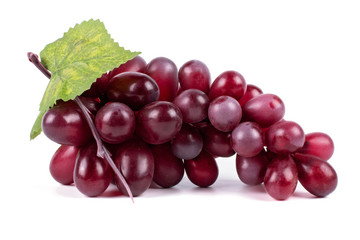 Grapes on a white