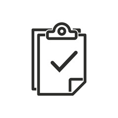 Clipboard vector icon.