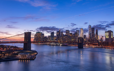 New York City at sunset