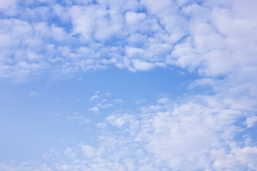 clouds in the blue sky background