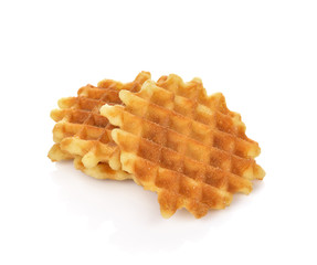 waffles isolated on white background
