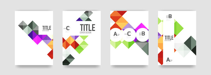 Set of brochure cover templates