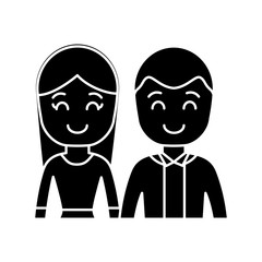 Obraz premium happy couple icon