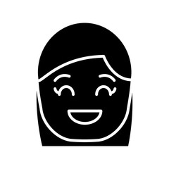 cartoon woman icon