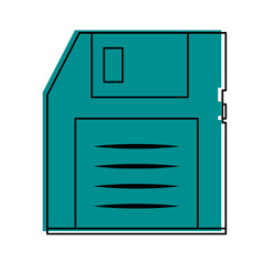 diskette or floppy disk icon image