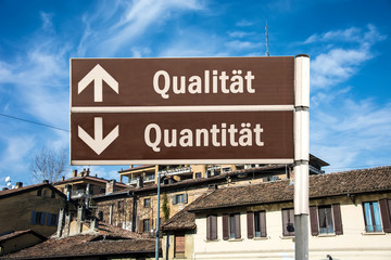 Fototapeta premium Schild 230 - Qualität