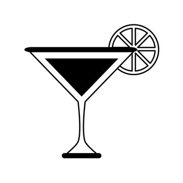 cocktail with garnish icon image