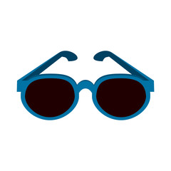 blue frame sunglasses icon image