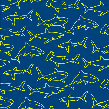 Swimming Sharks Patter