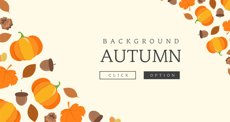 Autumn pumpkins and acorns © DAWOOL