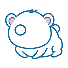 Fototapeta premium isolated cute panda bear