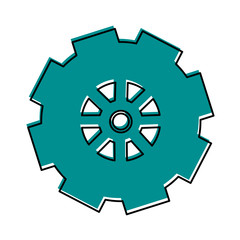 Obraz premium single gear icon image