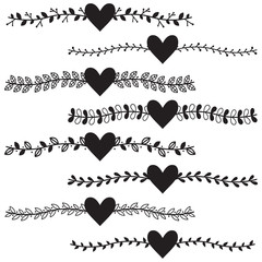Doodle Heart Borders