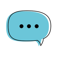 isolated ellipsis speech bubble