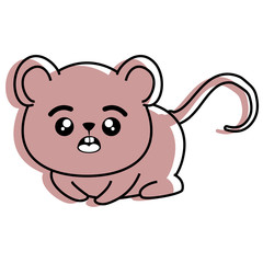 isolated cute mouse