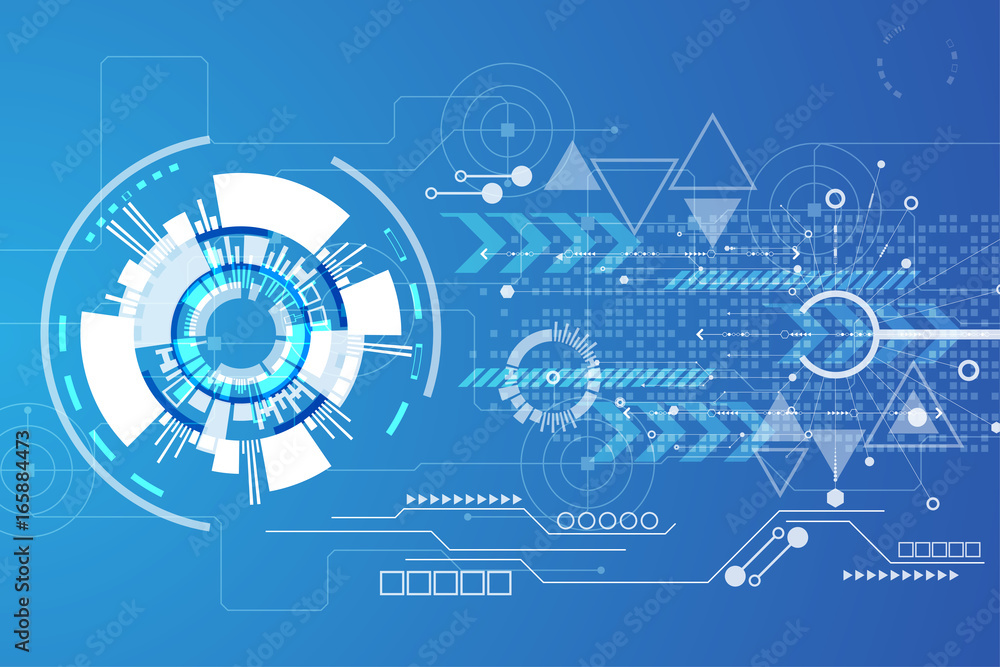 Aufkleber vector abstract background technology concept.