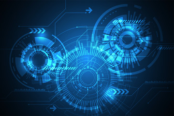 Vector abstract background technology concept.