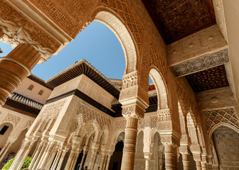 Naklejka premium Alhambra palace in Granada, Andalusia Spain