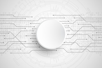 Vector abstract background technology circuit design.