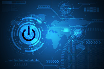 Vector abstract background technology switch design.