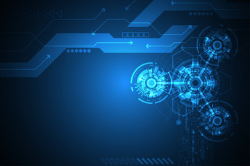 Obraz premium Vector abstract background technology concept.