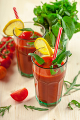 Bloody mary cocktail