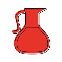 glass jug with beverage icon image