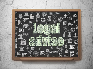 Law concept: Legal Advise on School board background