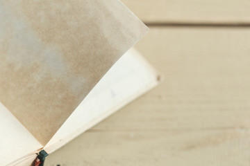 Composition with books on the table
