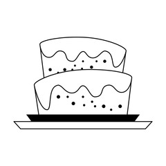 cake with icing icon image
