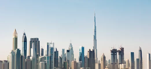 Photo sur Plexiglas Futuristic Dubai Skyline
