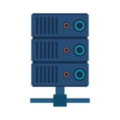 data center or web hosting icon image