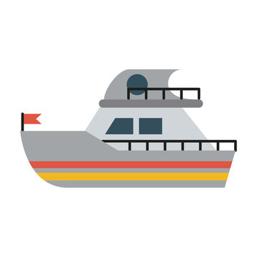 ship sideview with flag icon image