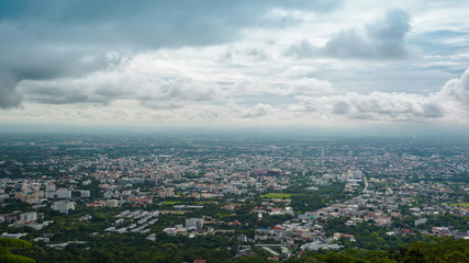 chiang mai  cityscape at view point, Thailand.